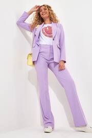 Joe Browns Purple Straight Leg Tailored Co-Ord Trousers - Image 4 of 6