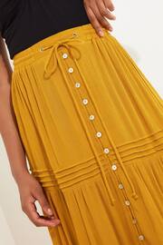 Joe Browns Yellow Pintuck Tie Waist Maxi Skirt - Image 4 of 5