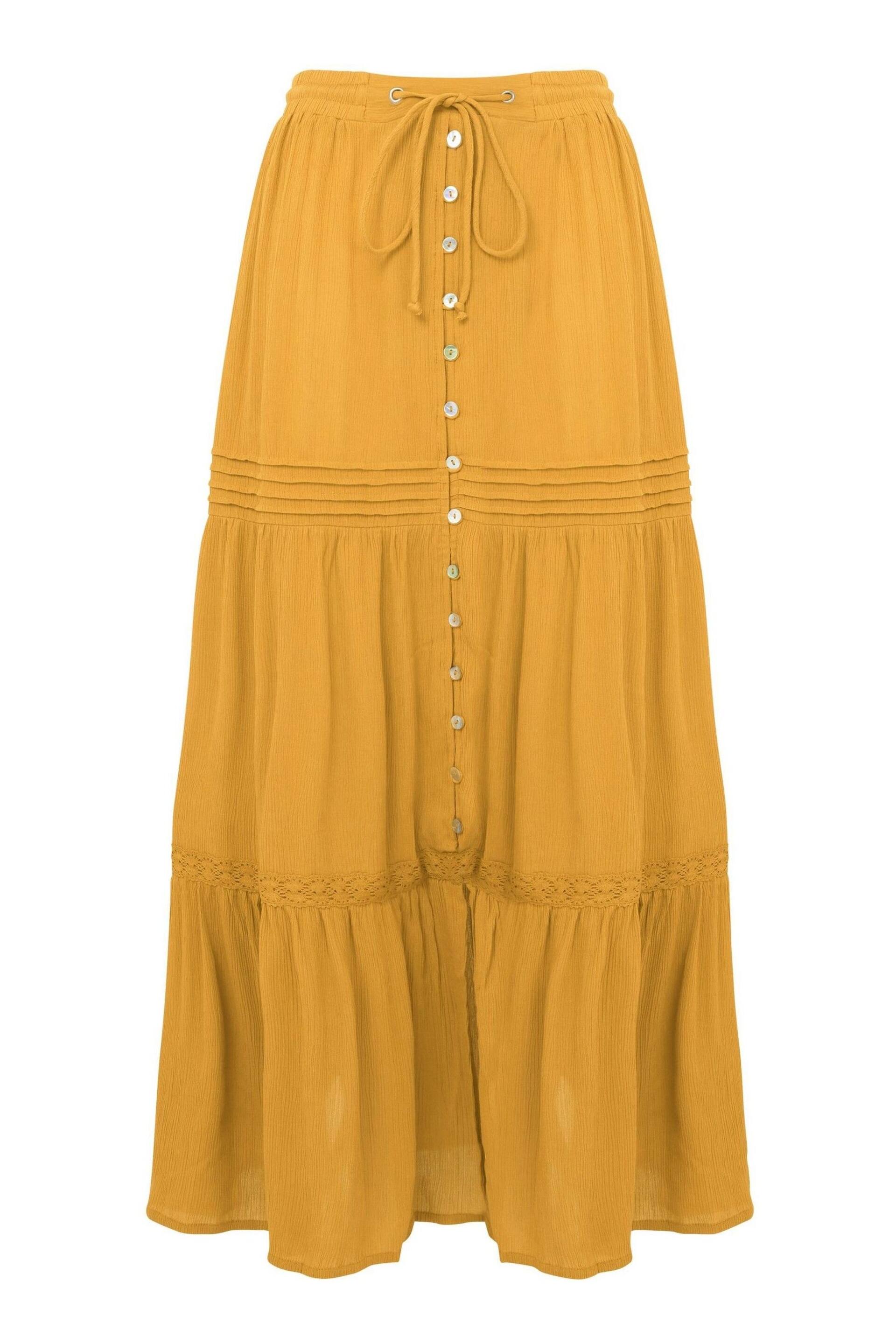 Joe Browns Yellow Pintuck Tie Waist Maxi Skirt - Image 5 of 5