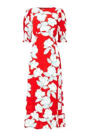 Joe Browns Red Oversized Floral Midi Dress - Image 7 of 7