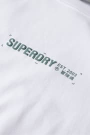 Superdry White Loose Fit Utility Sport Logo T-Shirt - Image 4 of 5