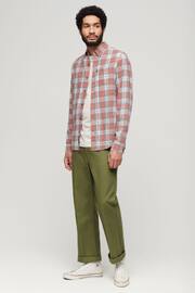 Superdry White Vintage Check Shirt - Image 3 of 6