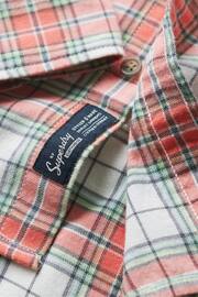 Superdry White Vintage Check Shirt - Image 4 of 6