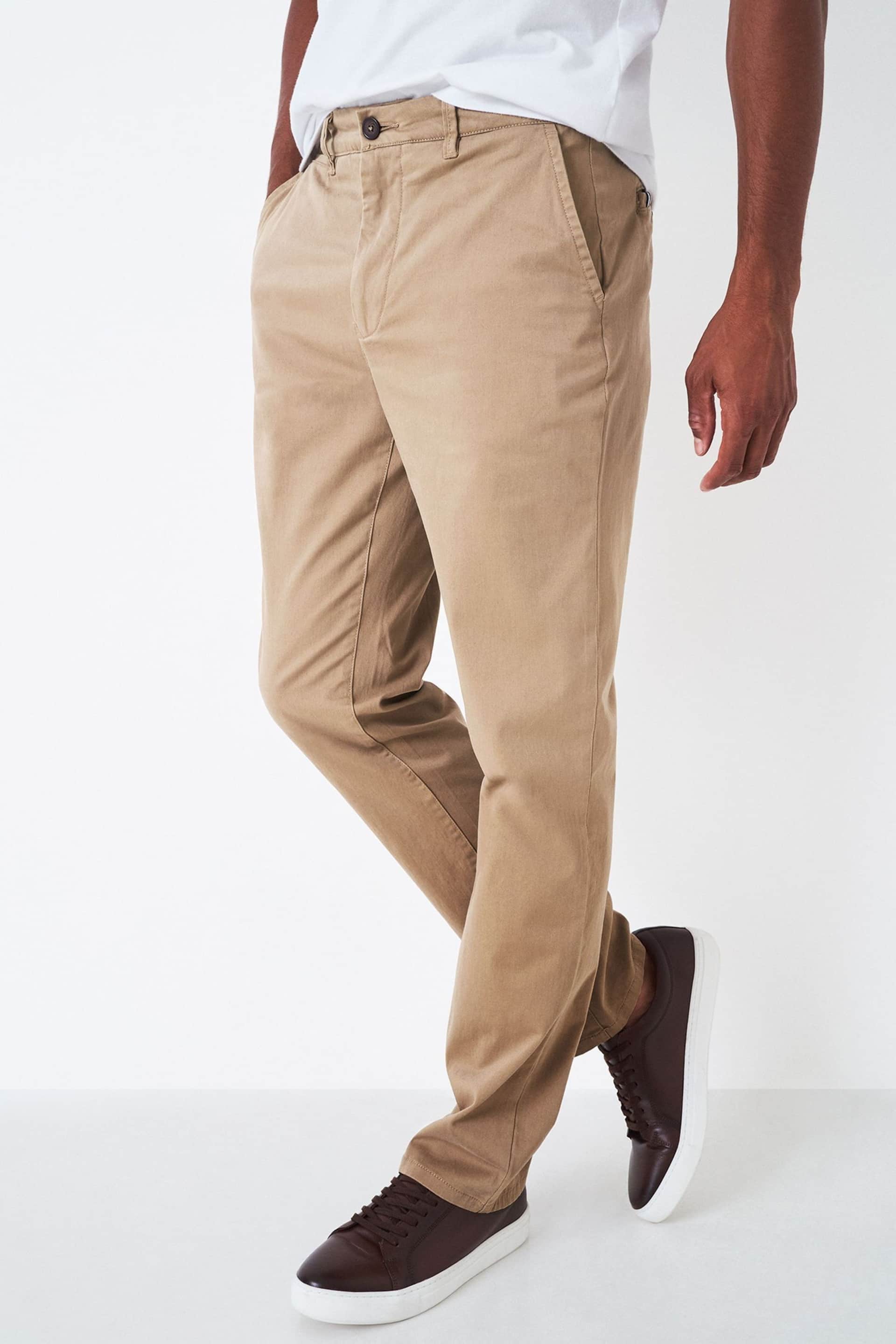 Buy Crew Clothing Company Cotton Straight Fit Chino Trousers - Image 1 of 4