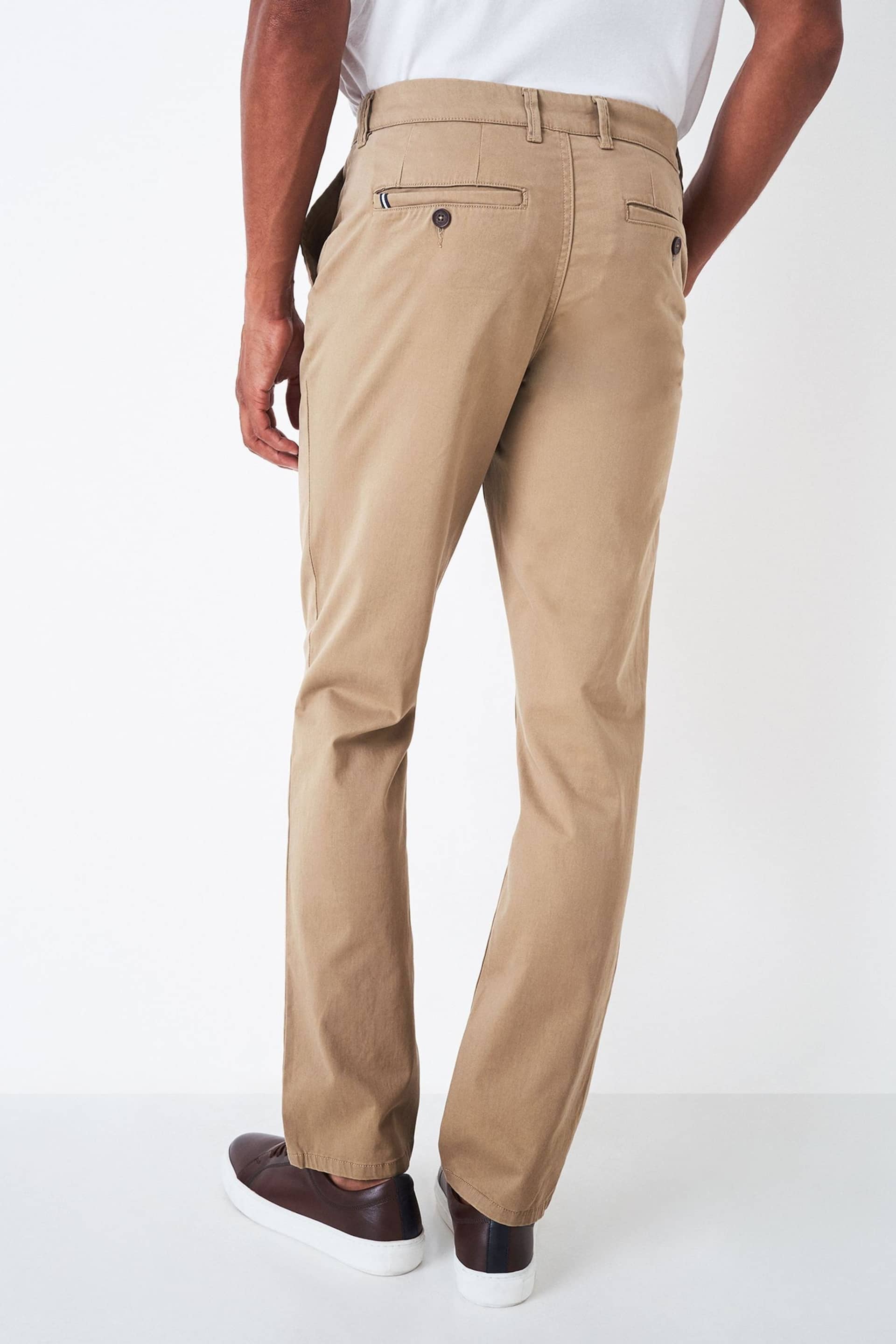 Buy Crew Clothing Company Cotton Straight Fit Chino Trousers - Image 2 of 4