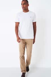Buy Crew Clothing Company Cotton Straight Fit Chino Trousers - Image 3 of 4