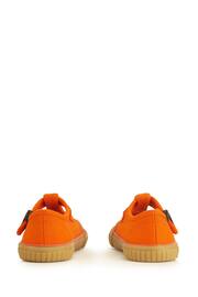Start Rite Orange Anchor Washable Canvas T-Bar Summer Shoes - Image 3 of 3