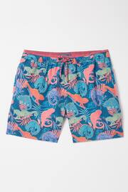 FatFace Blue Trevose Chameleon Swim Shorts - Image 4 of 4