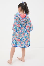 FatFace Blue Watermelon Towelling Poncho - Image 2 of 4