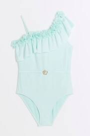 River Island Green Girls Floral Swimsuit - Image 1 of 4