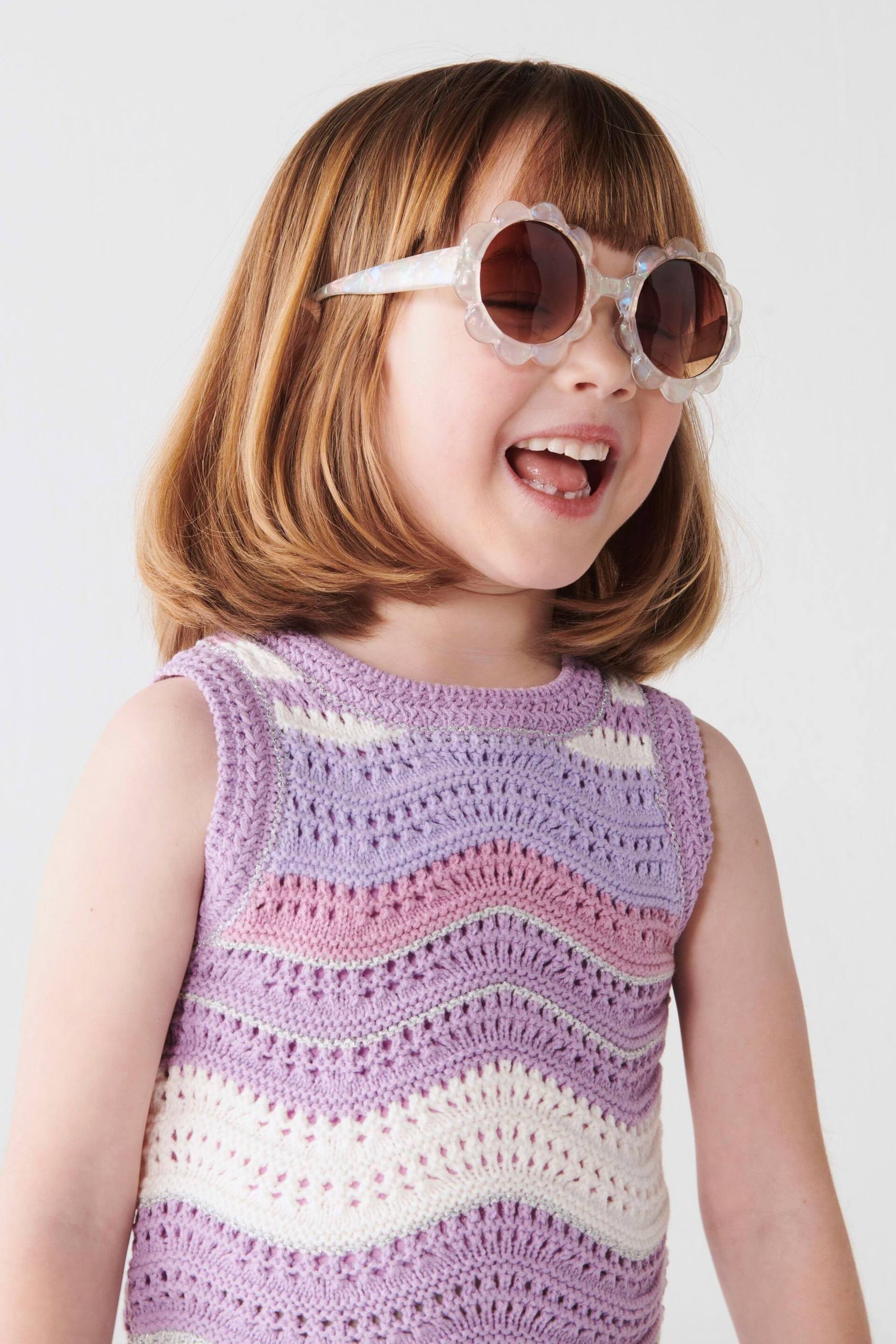 River Island Purple Mini Girls Wave Crochet Set - Image 3 of 3