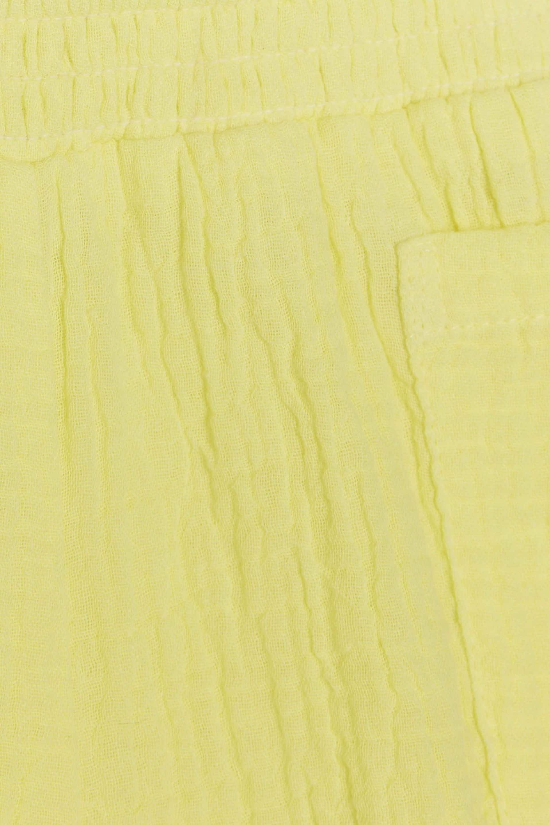 River Island Yellow Mini Girls Linen Tie Front Set - Image 5 of 5