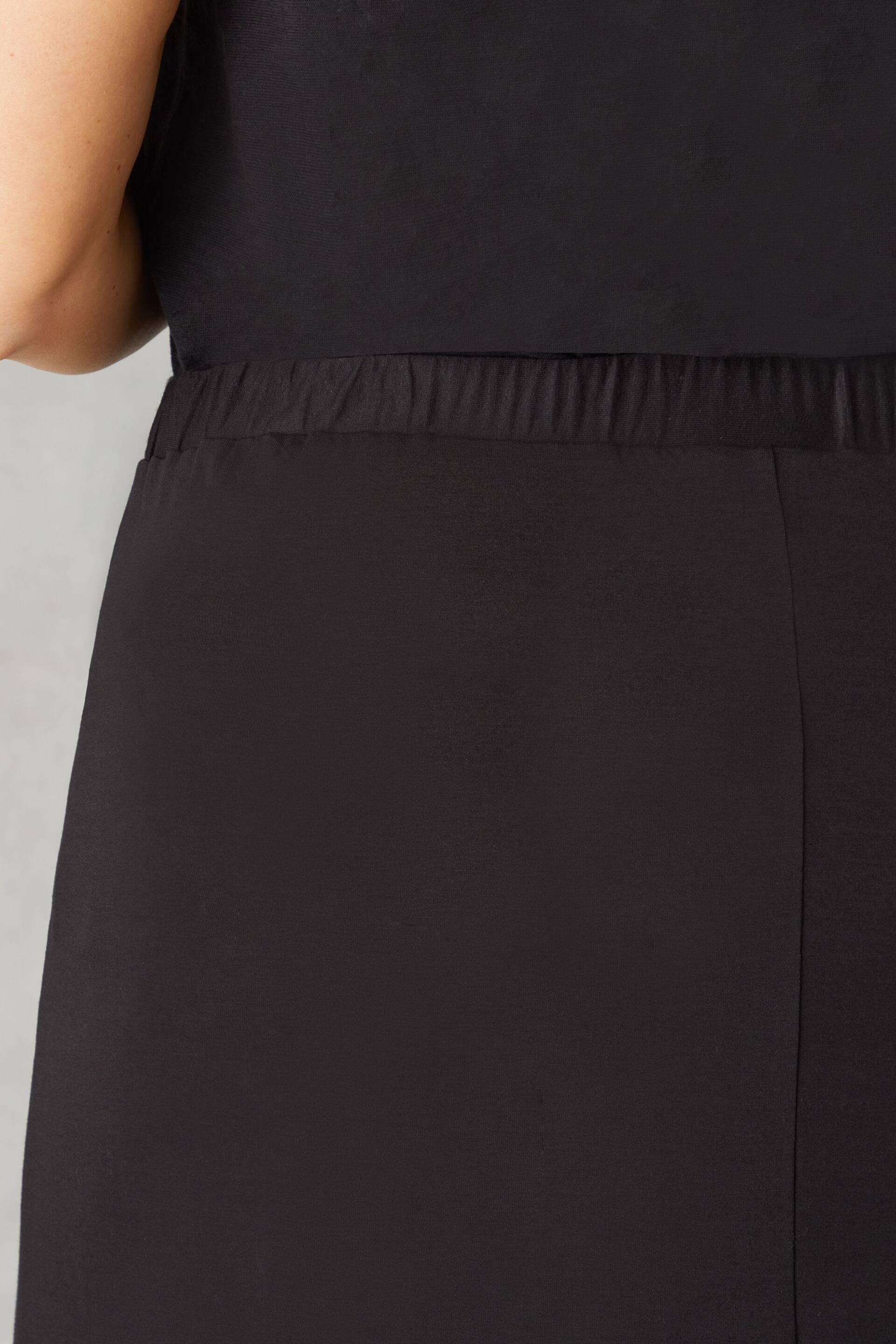 Live Unlimited Curve Petite Jersey Black Midi Skirt - Image 3 of 5