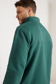 River Island Green Zip High Funnel Neck Jumper - Image 2 of 4