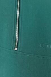 River Island Green Zip High Funnel Neck Jumper - Image 4 of 4