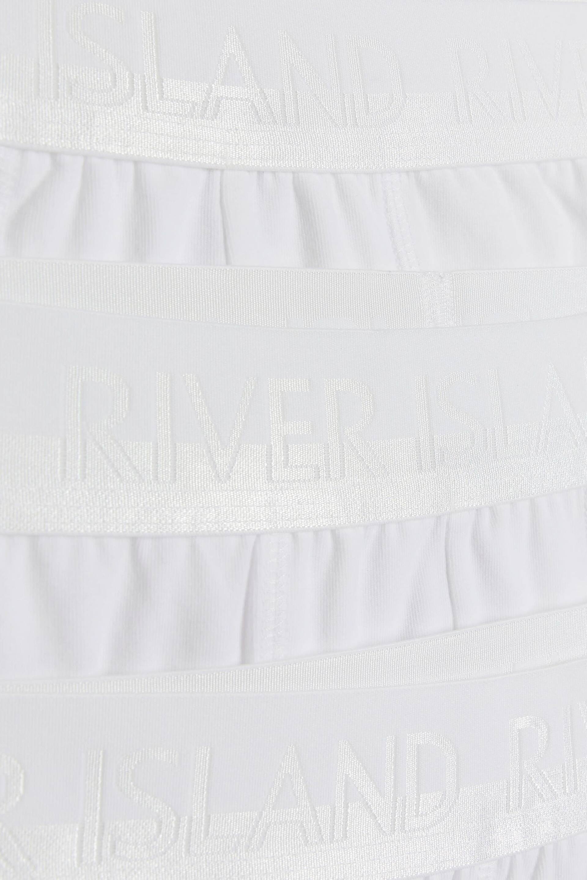 River Island White Tonal Split Trunks 4 Pack - Image 2 of 4