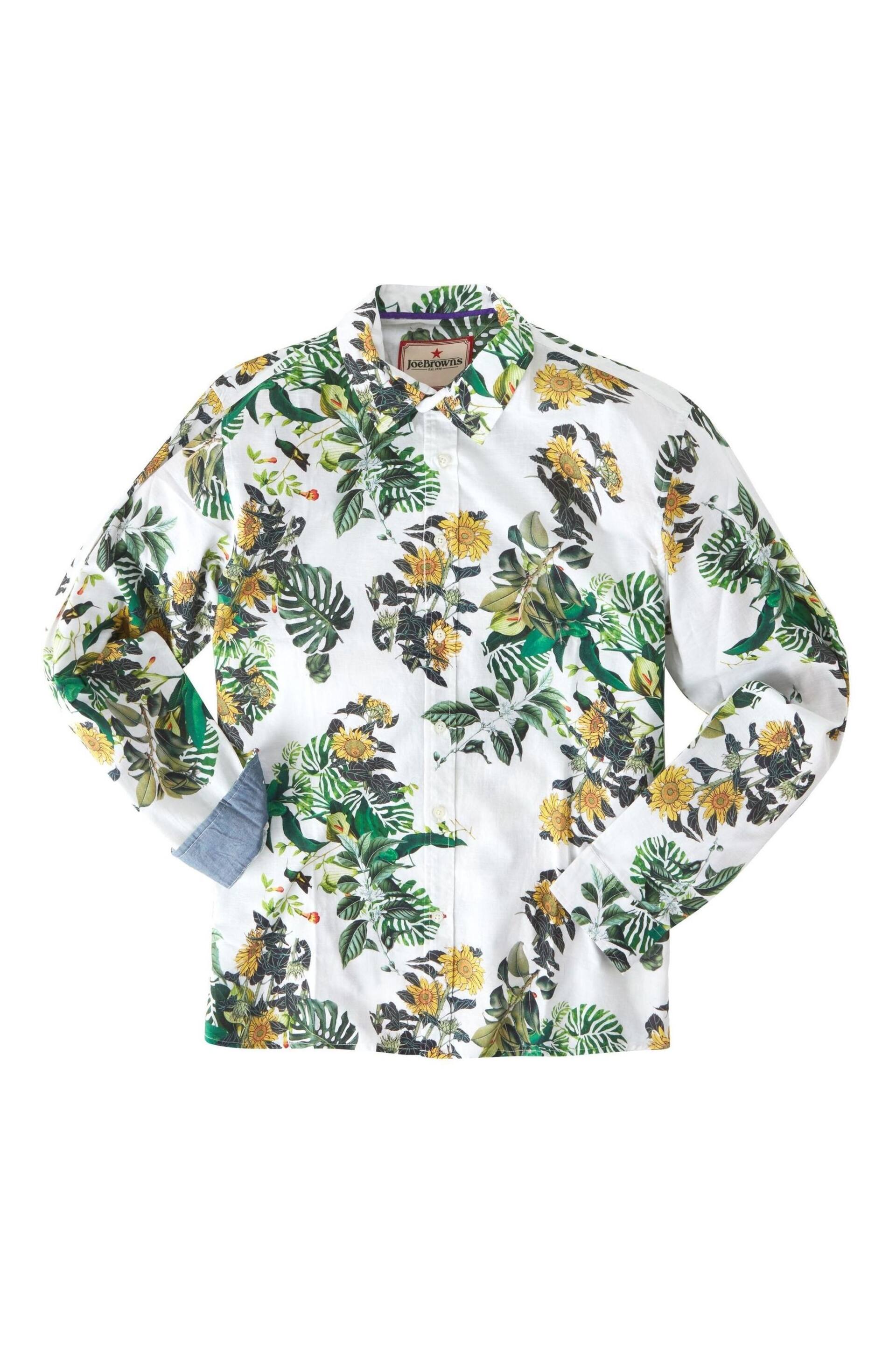 Joe Browns White Sunflower Print Shirt - Image 5 of 6