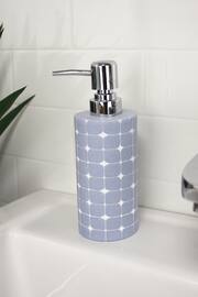 Showerdrape Set of 4 Sky Blue Mosaica Bathroom Accessories - Image 3 of 5