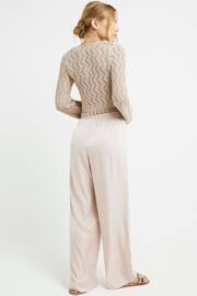 River Island Pink Satin Pull On Elasticated Trousers - Image 2 of 4