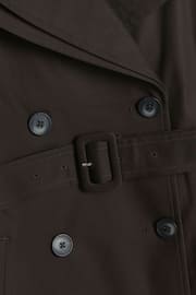 River Island Brown Double Collar Belted Trench Coat - Image 5 of 5