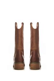 Moda in Pelle Dana Crepe Sole Long Western Natural Boots - Image 3 of 4