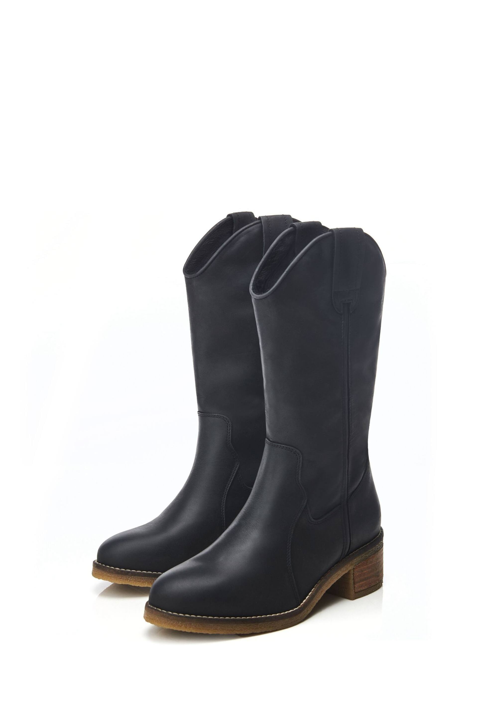 Moda in Pelle Dana Crepe Sole Long Western Natural Boots - Image 2 of 4