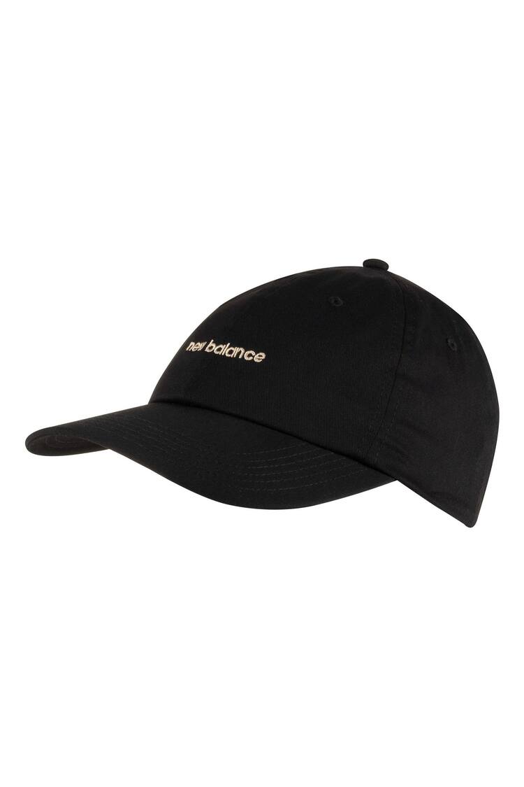 New Balance Black 6-Panel Linear Logo Hat - Image 1 of 3