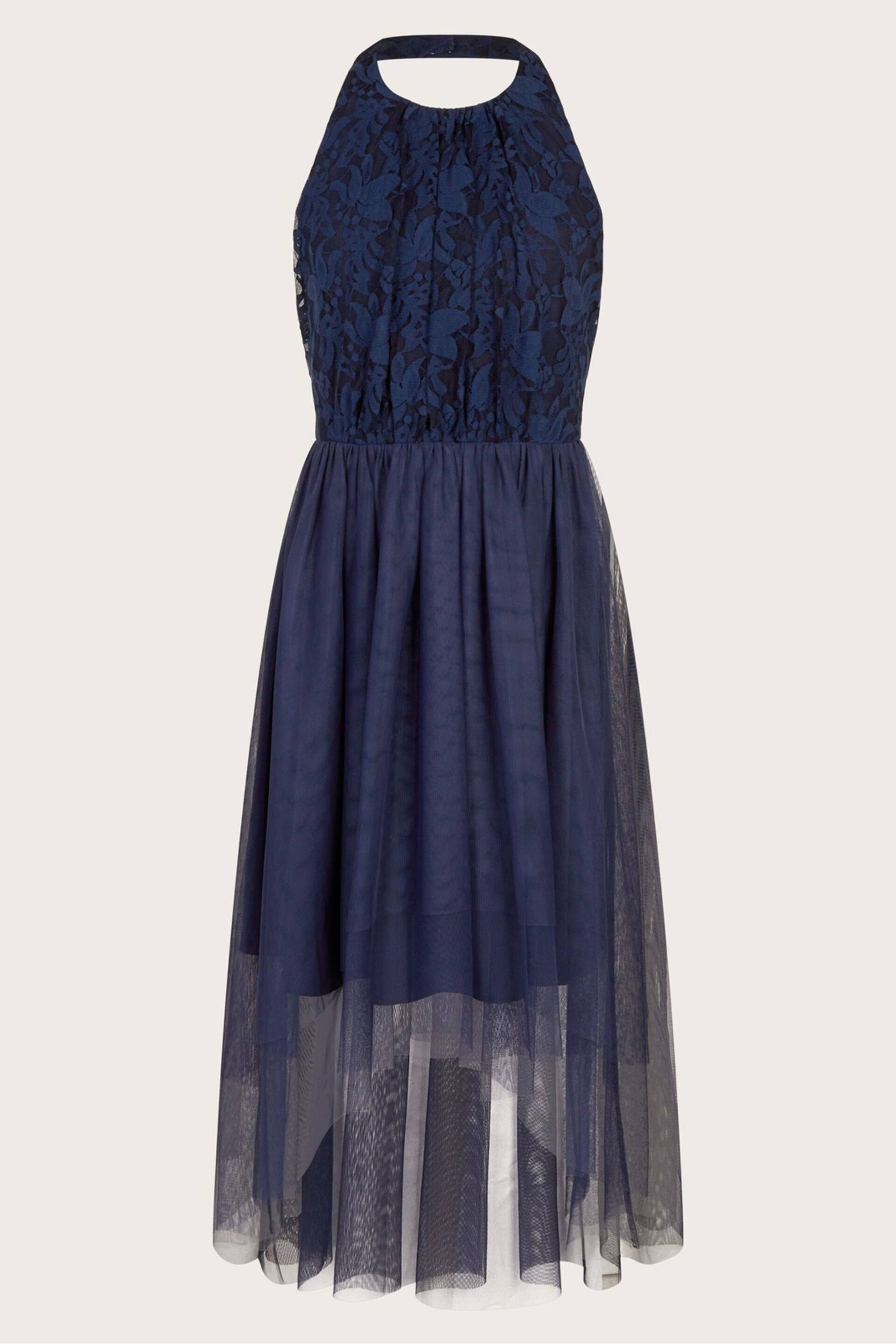 Monsoon Blue Hayley Lace Prom Dress - Image 1 of 3