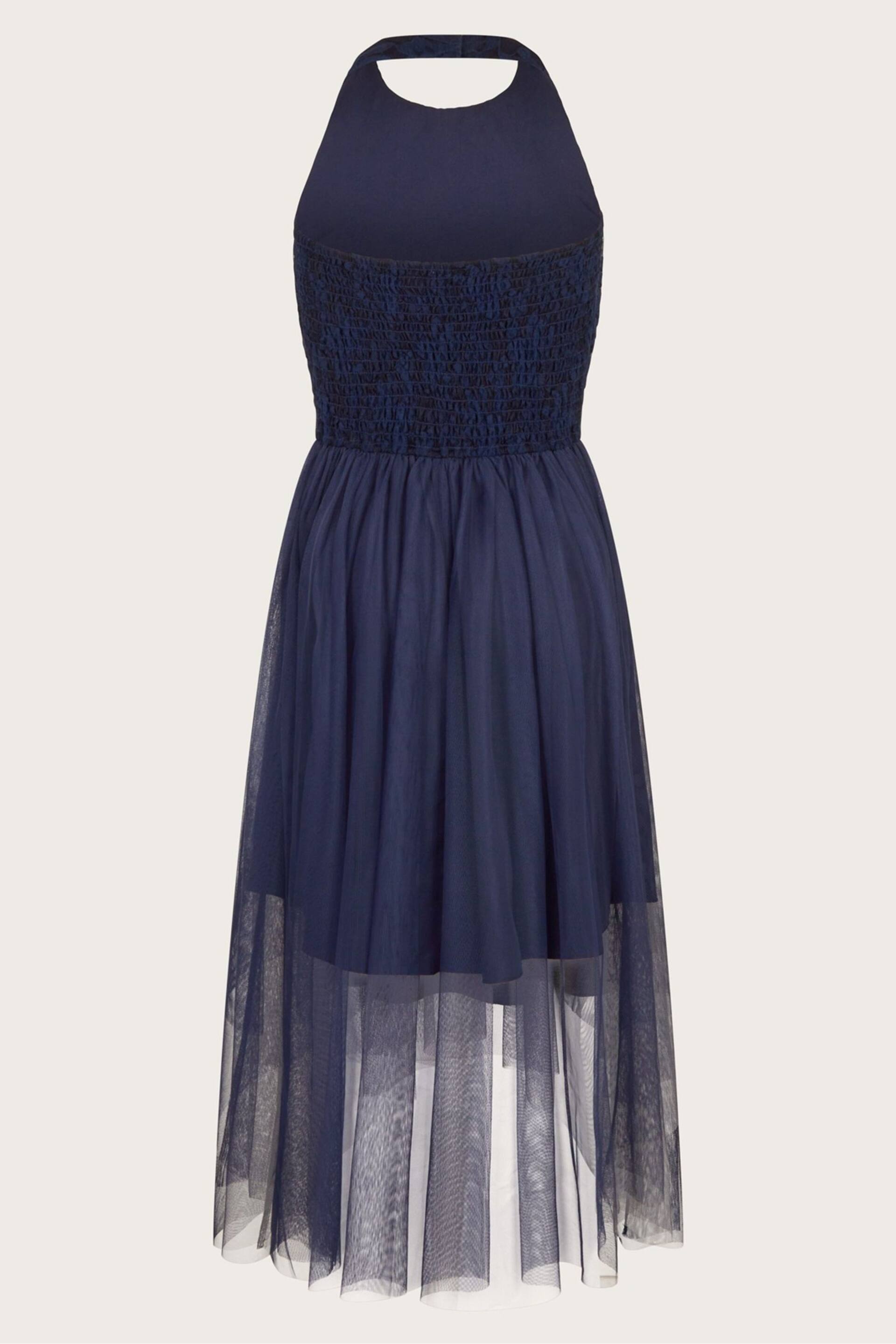 Monsoon Blue Hayley Lace Prom Dress - Image 2 of 3