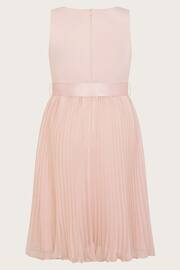 Monsoon Pink Sally Scuba Pleated Dress - Image 2 of 3