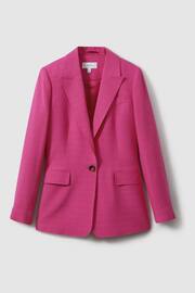 Reiss Pink Hewey Petite Tailored Textured Single Breasted Suit: Blazer - Image 2 of 7