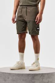 Weekend Offender Mens Green Azeez Jog Shorts - Image 1 of 5