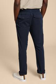 White Stuff Blue Palmer Drawstring Chino Trousers - Image 2 of 7