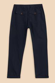 White Stuff Blue Palmer Drawstring Chino Trousers - Image 6 of 7