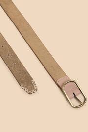 White Stuff Gold Reversible Leather Belt - Image 2 of 3