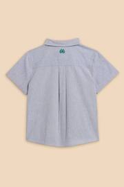 White Stuff Blue Chambray Short Sleeve Shirt - Image 2 of 3