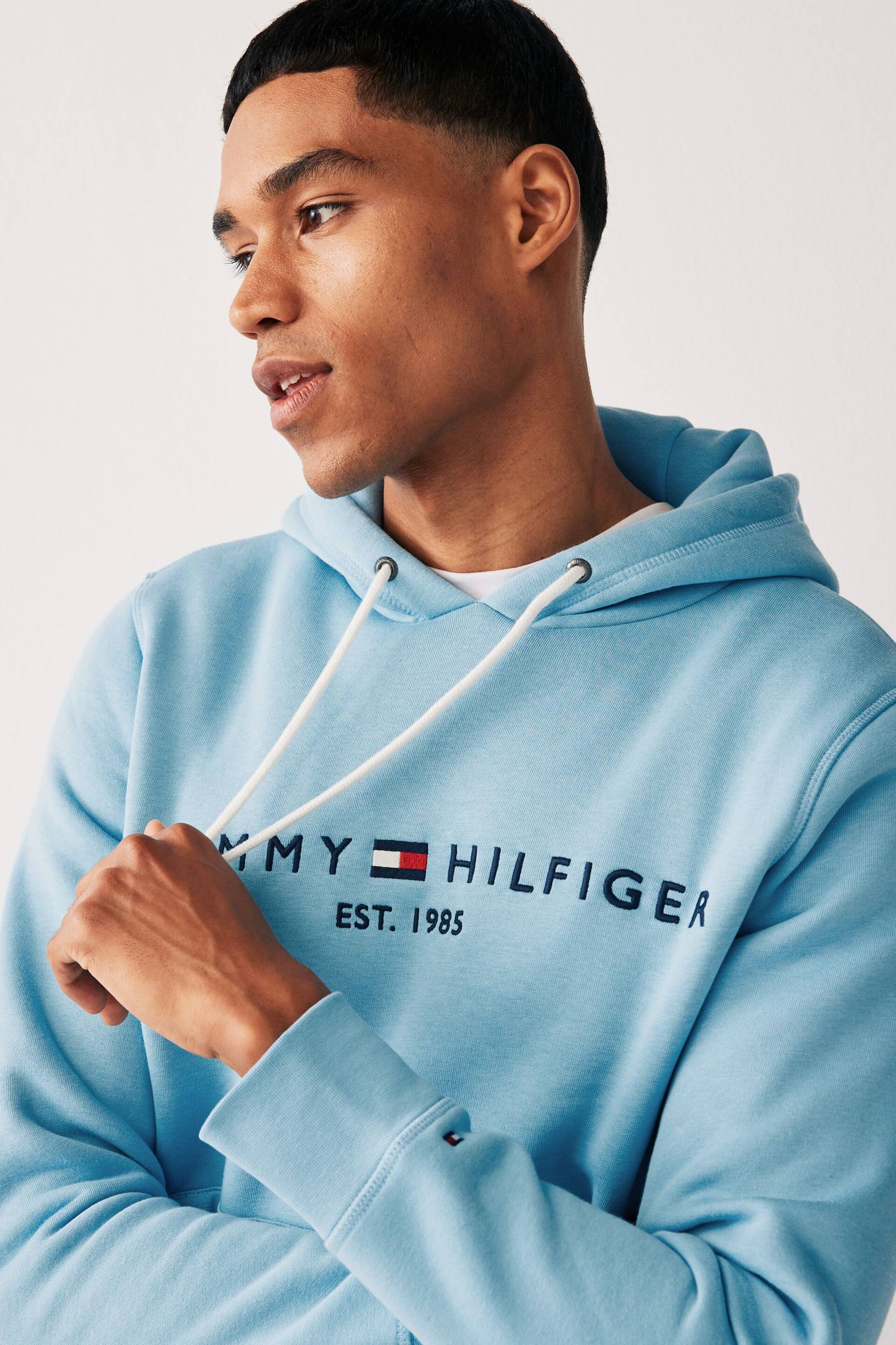 Tommy Hilfiger Blue Logo Hoodie - Image 3 of 4