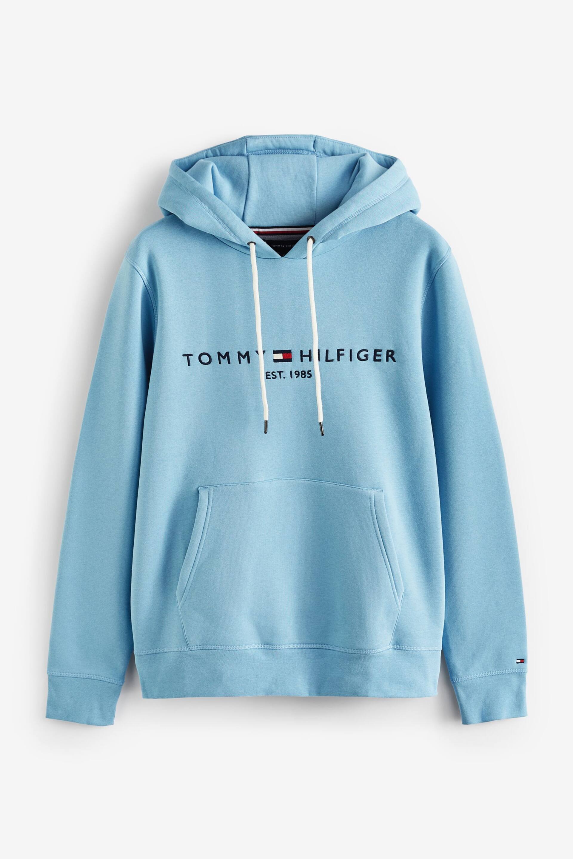 Tommy Hilfiger Blue Logo Hoodie - Image 4 of 4