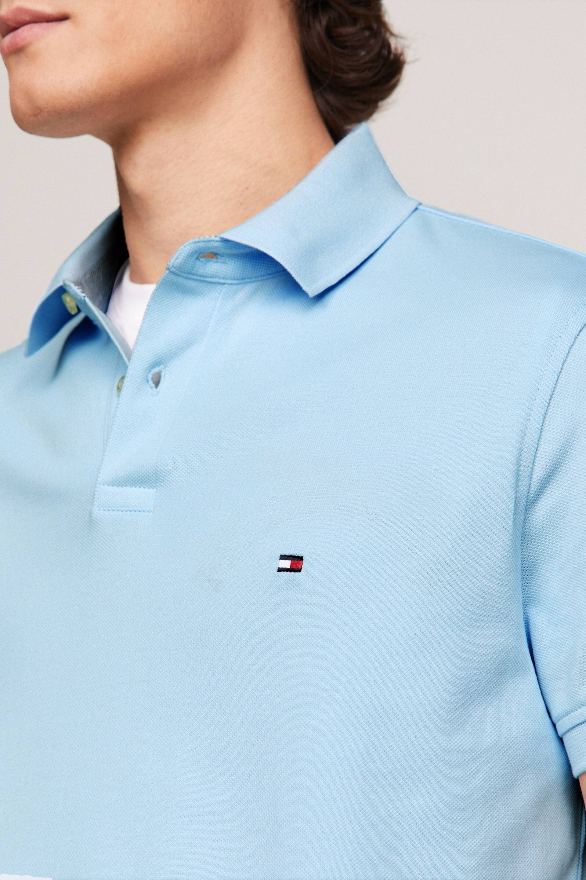 Tommy Hilfiger Light Blue1985 Regular Polo Top - Image 4 of 6