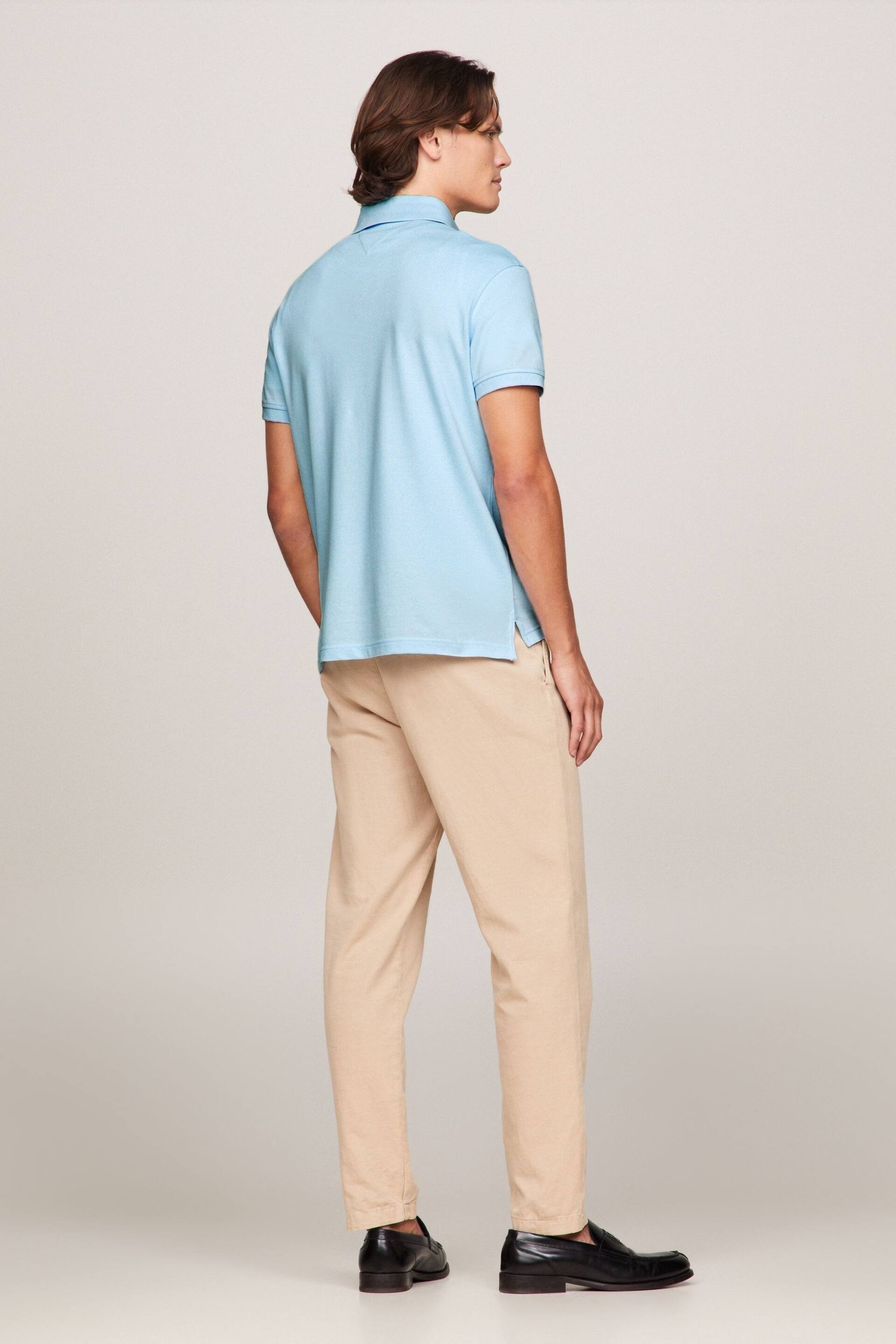 Tommy Hilfiger Light Blue1985 Regular Polo Top - Image 5 of 6