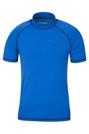 Mountain Warehouse Blue Mens UV Rash Vest - Image 1 of 4