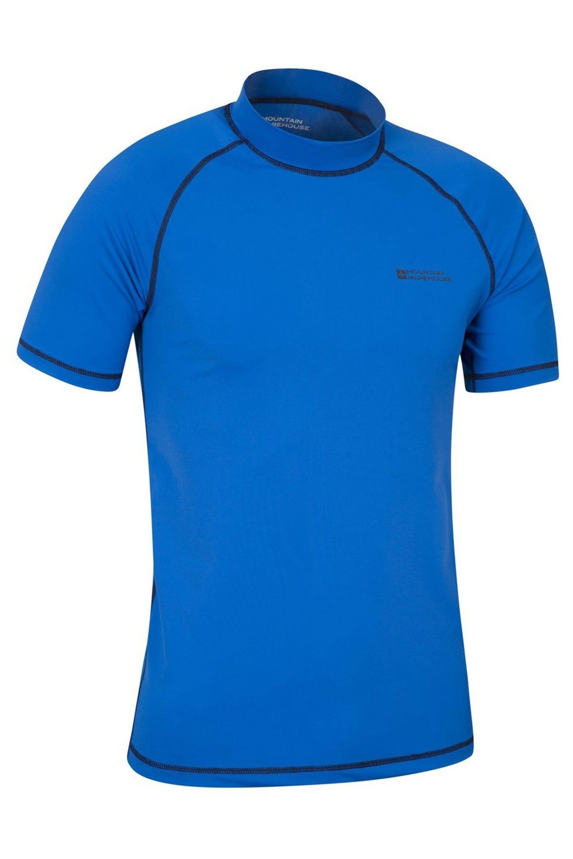 Mountain Warehouse Blue Mens UV Rash Vest - Image 2 of 4