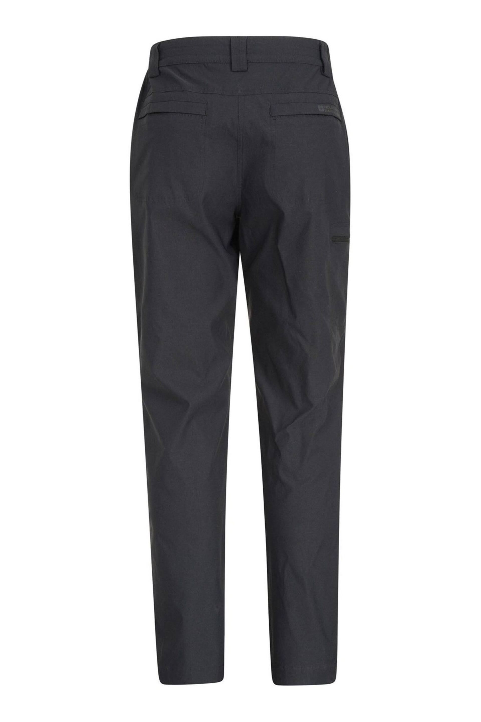 Mountain Warehouse Black Hiker Womens Lightweight Stretch, UV Protect Walking Trousers - Short Length - Image 4 of 4