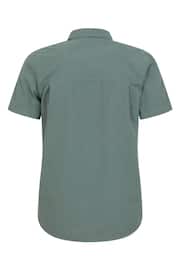 Mountain Warehouse Green Coconut Slub Texture 100% Cotton Mens Shirt g - Image 6 of 6