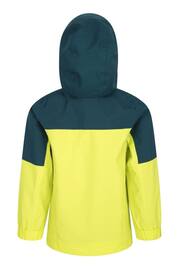 Mountain Warehouse Green Meteor Kids Waterproof, Breathable Outdoor Jacket - Image 4 of 4