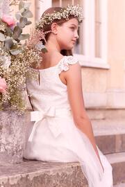 Lipsy Ivory Tulle Lace Bodice Occasion Dress - Image 2 of 3