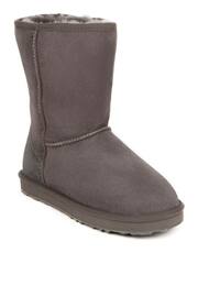 Just Sheepskin Grey Ladies Short Classic Sheepskin Boots - Image 2 of 5