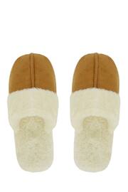 Loungeable Brown Fluffy Slippers - Image 4 of 4