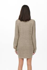 JDY Natural Knitted Dress - Image 3 of 7