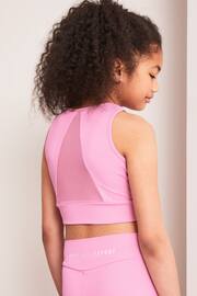 Lipsy Rose Pink Sleeveless Active Crop Top - Image 3 of 3